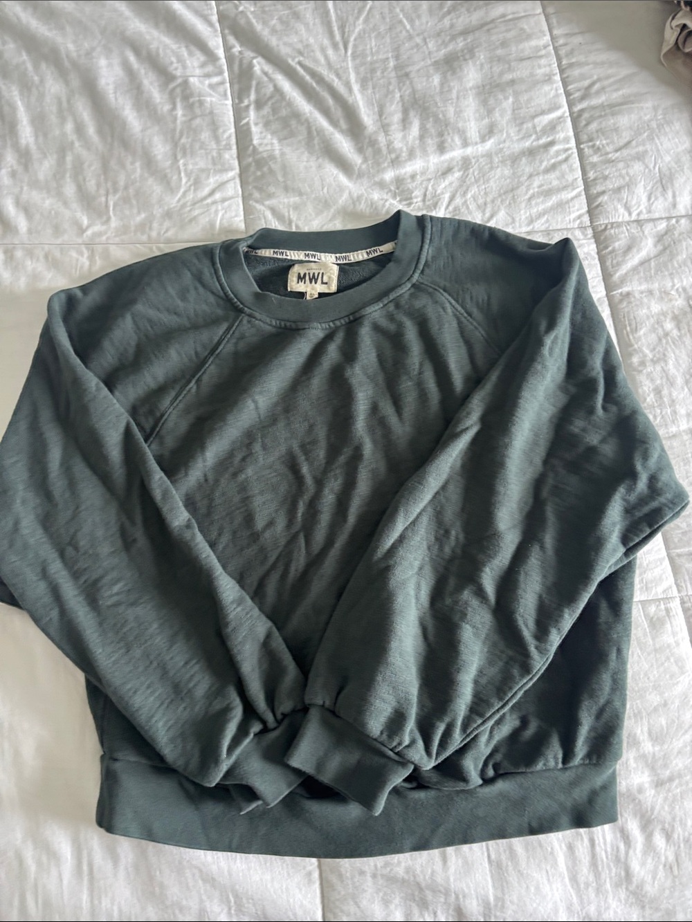 Madewell Women’s Crewneck Sweatshirt in Dark Green